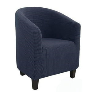 Juego De 2 Fundas Poltrona Sofa Texturizada Ajustable Azul