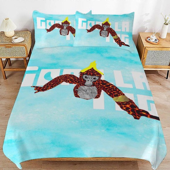 Gorilla Tag Bedding Set Duvet Cover Comfortable and Lightweight Cartoon Bedding3 Piece (case)