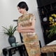 thumbnail image 5 of Vestido cheongsam de diez hebillas, desfile de ropa de verano, etiqueta larga, corte entallado, 5 of 5