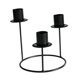 thumbnail image 1 of Candelabro De Pilar Para Mesa De Centro De Mesa Festiva, Color Negro, 1 of 3