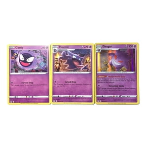 Set De Cartas Pokémon Gengar 066/196 Lost Origin Gastly Haunter