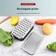 thumbnail image 3 of Reja de queso con contenedor y tapa y pelador - Kit de utensilios de cocina de acero inoxidable multifunción de frutas vegetales con caja estable de almacenamiento de plástico de alimentos n, 3 of 3
