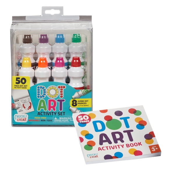 Kit de actividades Chuckle & Roar Dot Art con rotuladores lavables