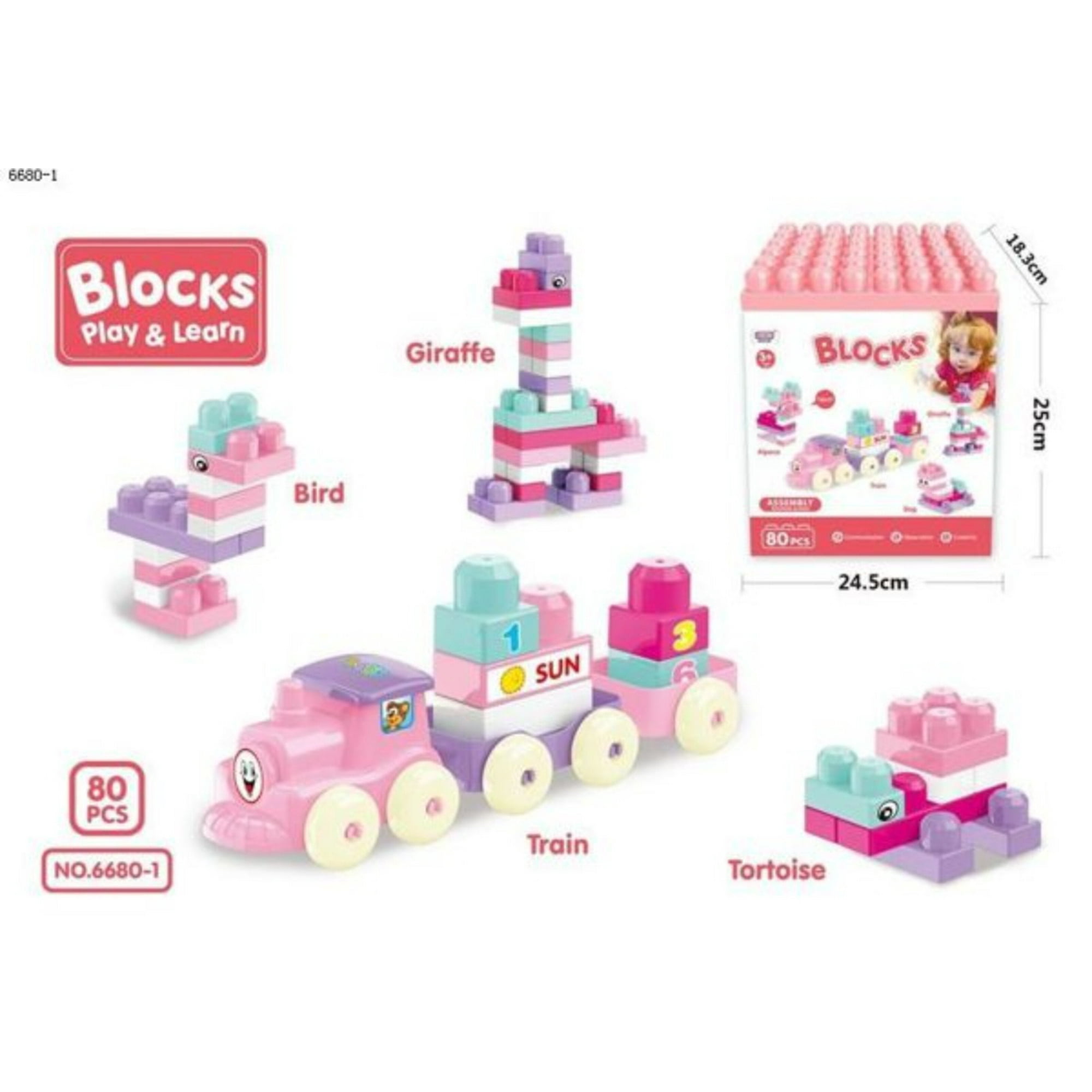 Genérico - Lego Set Bloques De Construcción Armables 80 Pcs Juego Niños