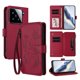thumbnail image 1 of Funda Cartera Mariposa para [Xiaomi 15] con Soporte y Cremallera Rojo, 1 of 6