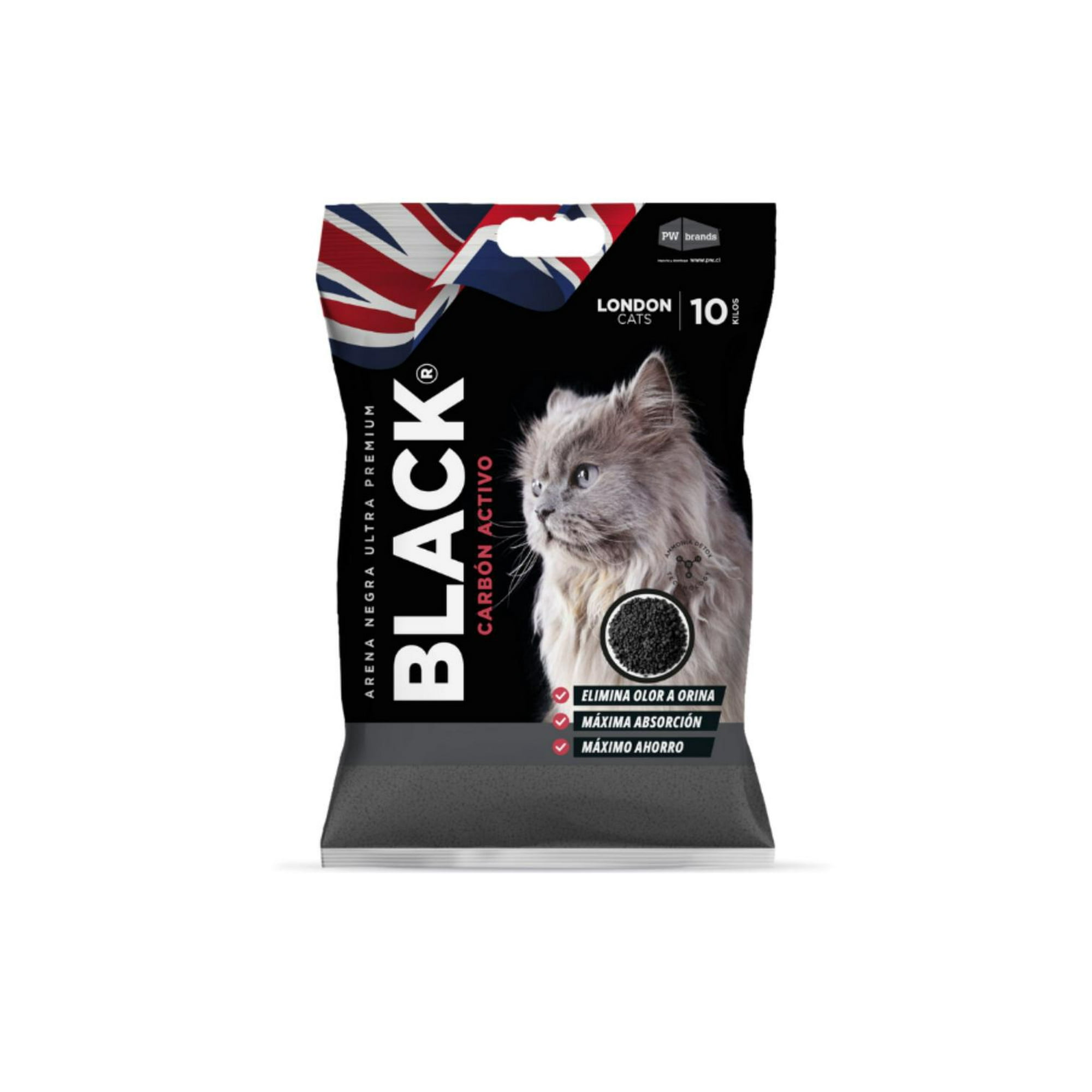 Genérico - Arena Sanitaria London Cats 10 Kg Carbón Activado Gatos