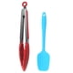 thumbnail image 1 of Juego de 2 utensilios de cocina de silicona con mangos redondeados de cobre., 1 of 5