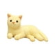 thumbnail image 5 of Peluche De Gato De Juguete, Almohada Suave Y Adorable Para Dormitorio, Sala De Estar, Recuerdo De Fiesta, Color Beige Y Amarillo, 5 of 5