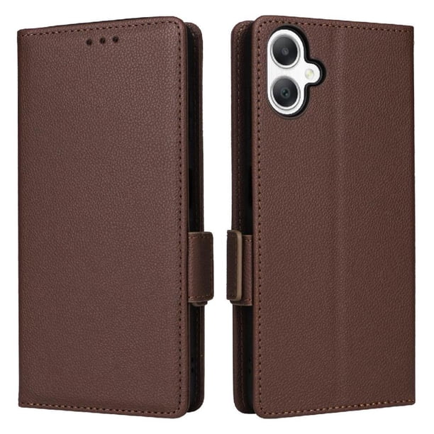 Funda Cartera para Samsung Galaxy A07 Tapa Flip con Ranuras y Soporte Marrón