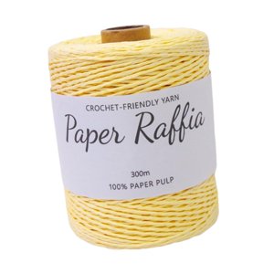 Bothyi - Hilo De Papel De Rafia 1,5 Mm De Espesor Para Bolsas De Ganchillo Cesta De Anidación Gat De Verano Amarillo
