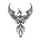 thumbnail image 1 of Arte Animal Elegante De La Decoración De La Pared De La Ejecución De Phoenix Del Metal Para El Hogar Del Dormitorio Interior, 1 of 3