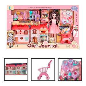 Genérico - Muñecas Con Casa Y Full Accesorios 2 Muñecas Qier Journey