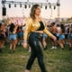 thumbnail image 3 of Agnes Orinda Chaqueta Bolero Recortada de Fiesta con Frente Abierto y Manga Larga Metálica Brillante para Mujer de Talla Grande para Escuela o Universidad 1X Oro, 3 of 8