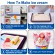 thumbnail image 4 of Máquina de Helado ROEDEER DIY con 2 Espátulas – Marrón/Azul, 4 of 7