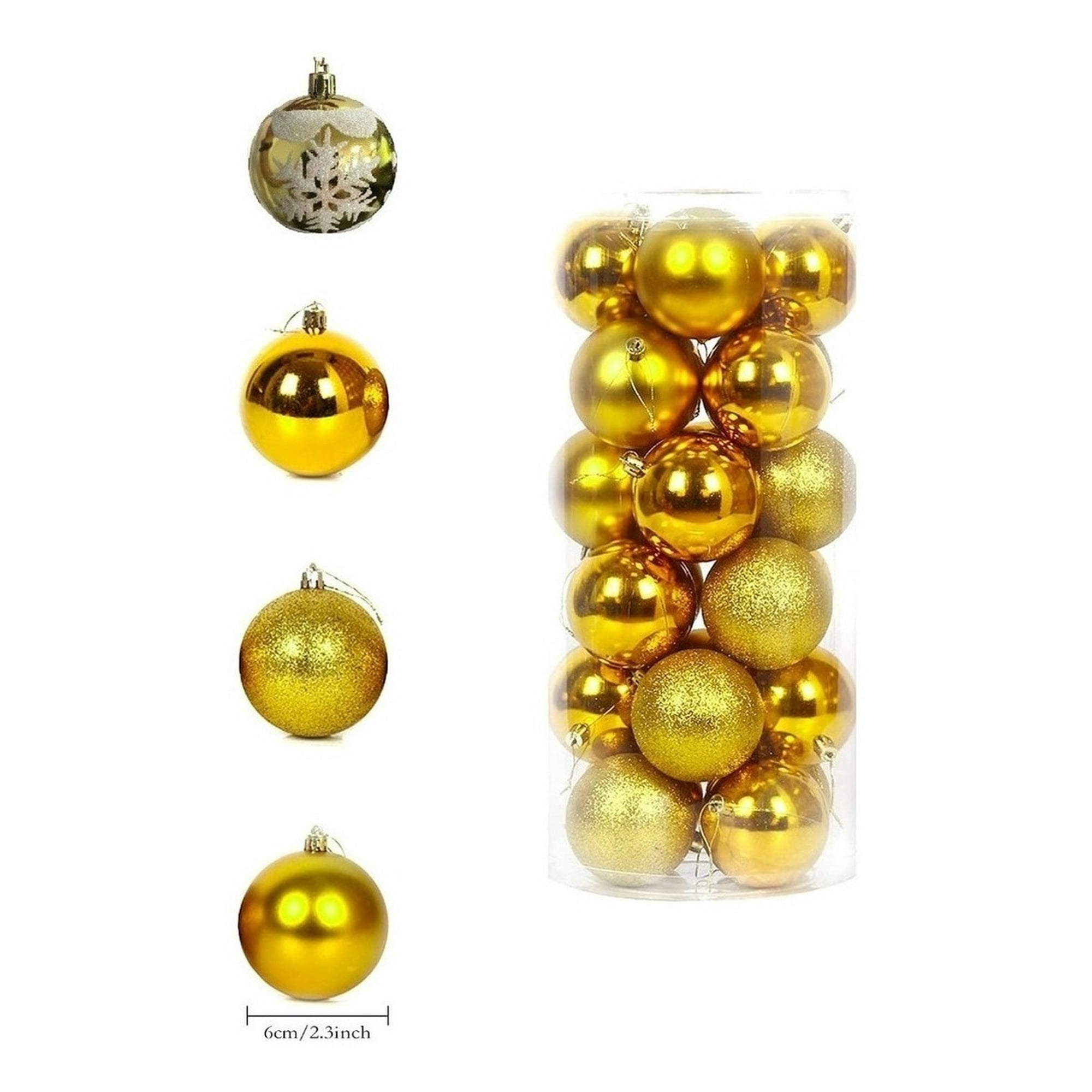 Genérico - X36 Esferas Navidad Decorativa Bambalina Adorno Navideño 6cm