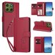thumbnail image 2 of Funda Cartera Trébol para Motorola Edge 70 5G con Ranuras Tarjetas y Carga Inalámbrica Rojo, 2 of 6