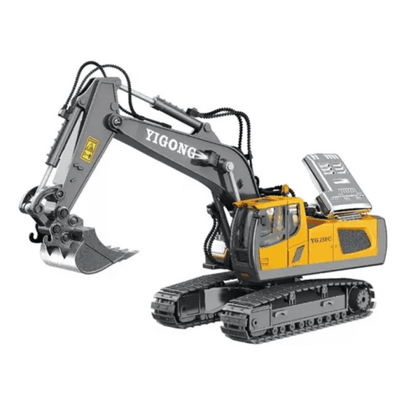 Excavadora minera rc color amarillo