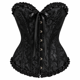 thumbnail image 2 of Corset Estilo Victoriano Con Broches Ajustable Disfraz Mujer negro M, 2 of 4