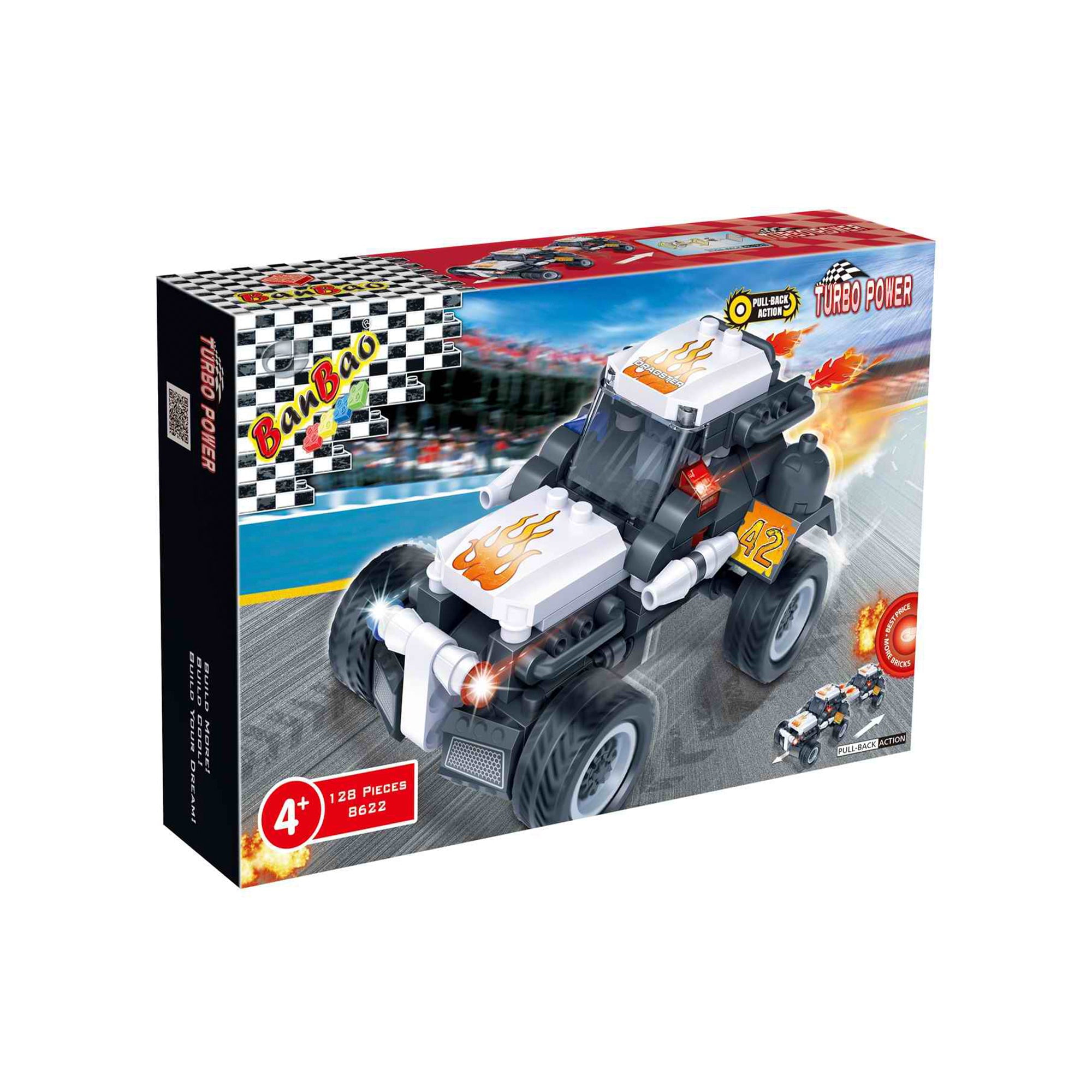 Set Bloques Construcción Auto Turbo Power Dragster Banbao