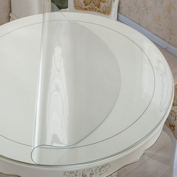 Mantel de plástico transparente Protector de mesa impermeable Cubierta de mesa de plástico transparente