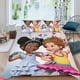 thumbnail image 2 of Fancy Nancy Conjunto de sábanas temático, trío de piezas, cómodo y amigable con la piel, diseño único, regalo de decoración para el hogar para familiares, amigos y fans,140cm *210cm, 2 of 6