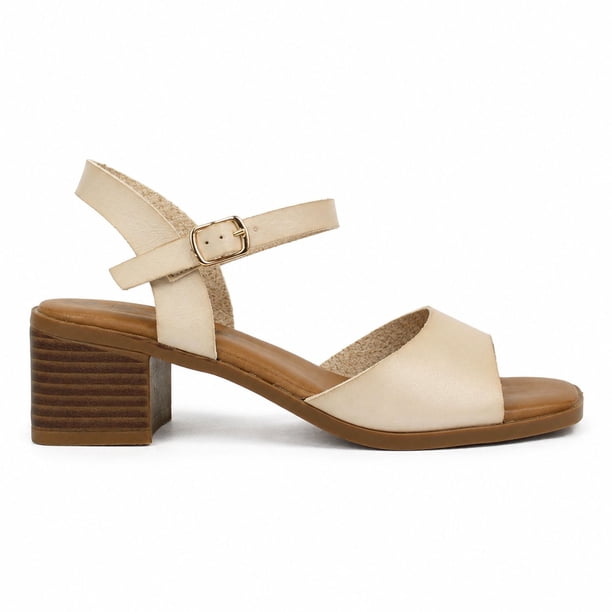 Sandalia Mujer JO-022 Tacón Cuadrado Punta Abierta