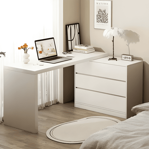 Escritorio estudio oficina madera maciza 3 cajones modular
