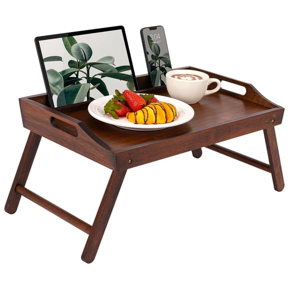 Charola de bambú para cama ROSSIE HOME para laptops de hasta 15.6'' - Java