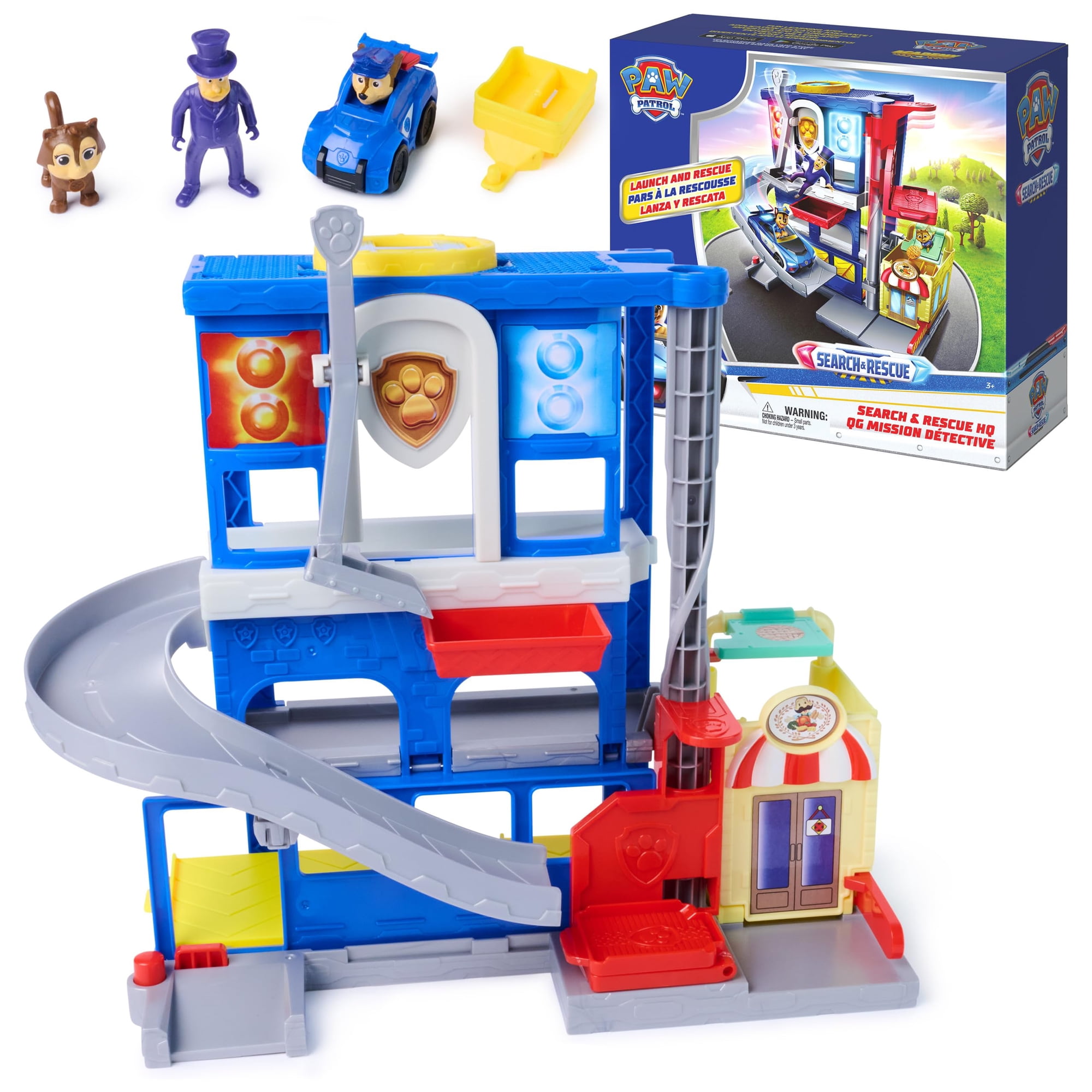 Set De Juego Paw Patrol Cuartel De Búsqueda Y Rescate Con Figuras