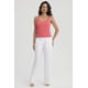 thumbnail image 2 of Polera Mujer Lisa Doble Capa Naranjo Oscuro, 2 of 8