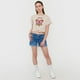 thumbnail image 4 of Polera Niña Teen Manga Corta Fun Nudo Beige Corona, 4 of 5