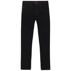 Vaqueros Tommy Hilfiger Para Niños Con 5 Bolsillos, Elásticos, Delgados, Negros, 18