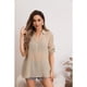 thumbnail image 2 of Blusa Mujer Lino Algodón Premium Liviana Botones Tendencia 8054, 2 of 3