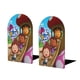 thumbnail image 1 of Paula y Amigos Sujetalibros decorativos temáticos, tope para estantería con base antideslizante, uso dual para hogar y oficina - 2 piezas, 1 of 6