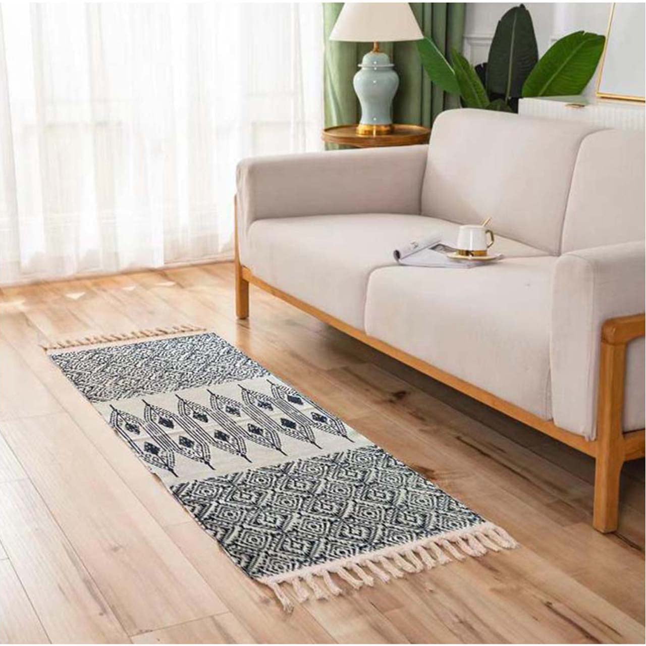 Alfombra - Piecera Kilim De Estilo Etnico 60X180 Cm