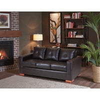 Muebles Altiro - Sofá Israel 3 Cuerpos - Cuero Sintético Pu Café Moro