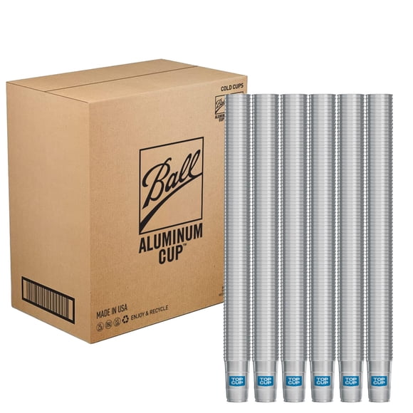 Party Cup Top Cup by Ball, 24 onzas, 450 unidades, aluminio reutilizable