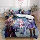 thumbnail image 1 of 3D Printi-ng Gen-shin Impac-t Beddi-ng 3 Piec-e Soft -Microfib-er Duvet C-over Set In-clud-es 1 Be-d Co-ver and 2 Pill-owcases -Adult -Boys a-nd Girls Gift Twin, 1 of 5