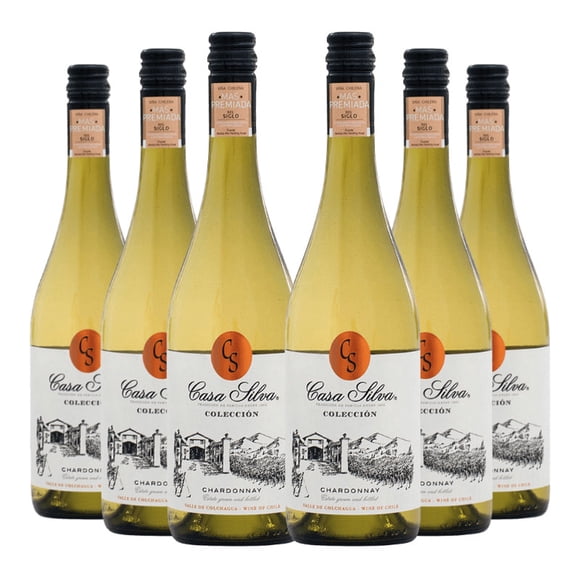 6 Vinos Coleccion Chardonnay, 750 Ml, 14%