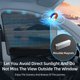 thumbnail image 2 of Parasol para ventanilla de coche Aokway 60 cm negro – paquete de 2, 2 of 9