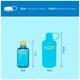thumbnail image 5 of Botella Nalgene 473 ml Boca Estrecha Azul Atoll, 5 of 6