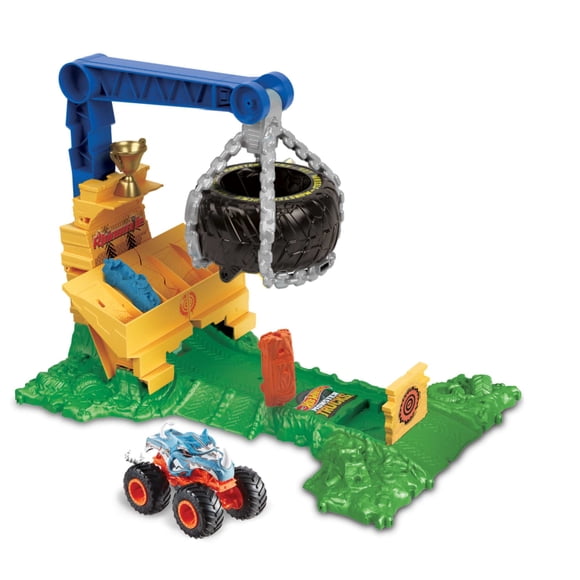 Pista de Carrera Monster Trucks - Hot Wheels -Reto Selva.