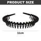 thumbnail image 2 of Diademas para el cabello para mujeres/niñas, diadema antideslizante, cómoda diadema con dientes de resina y peine., 2 of 5