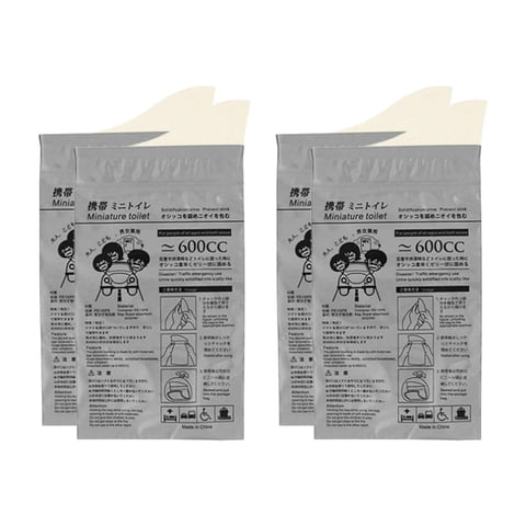 Magideal - Bolsas De Orina Portátiles De Emergencia De 4 Piezas, Bolsas De Orina Desechables Para Acampar Algodón