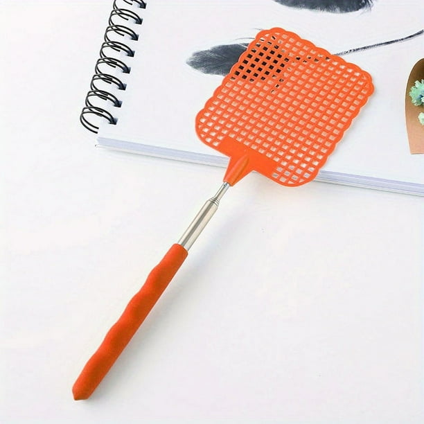 1pc, Creative Retractable Plastic Fly Swatter, Summer Mosquito Swatter, Home Daily Use Fly Killer Artifact, Summer Essentials, Beach, Travel Accessories