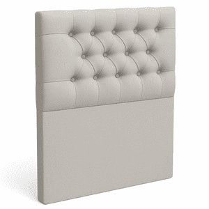 Ethan Desing - Respaldo De Cama 1.5 Plazas Gris Claro Capitone
