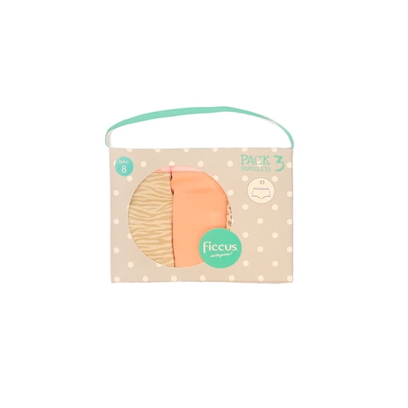 Pack triple pantaleta kids niña ficcus