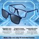 thumbnail image 2 of Gafas de sol Bauhaus magnéticas clip‑on con juego de 5 lentes, 2 of 8