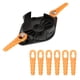 thumbnail image 2 of 1 Set Weed Eater Bladed Head, Compatible With Black Decker GH900 GH600 LST522 LCC140, Can Replace AF1003ZP, AF-100-32P Replacement Spools (1 Trimmer Head+8 Replacement Blades), 2 of 2