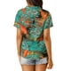 thumbnail image 3 of INSPIRE CHIC Camisas de Regreso a Clases para Mujeres Camisetas Hawaianas de Manga Corta con Botones Florales Tropicales S Negro, 3 of 7